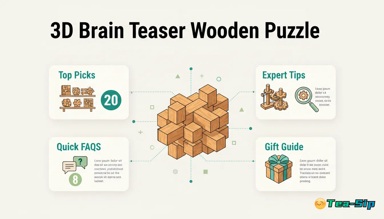 3d brain teaser wooden puzzle — curated guide by Tea Sip