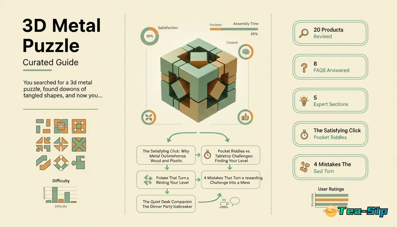 3d metal puzzle — curated guide by Tea Sip