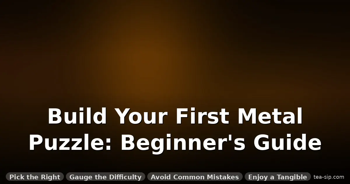 3d metal puzzle mechanical model guide by Tea Sip