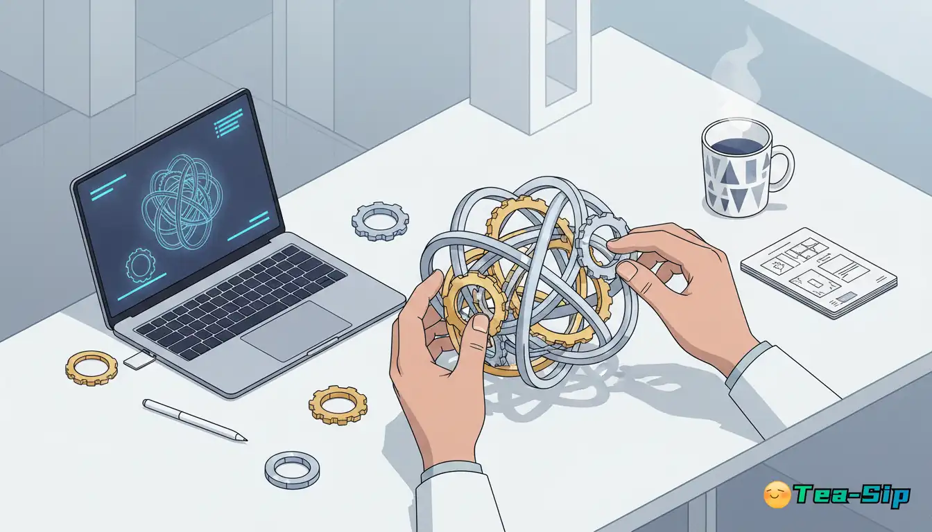 adult logic puzzles metal wood mix guide by Tea Sip