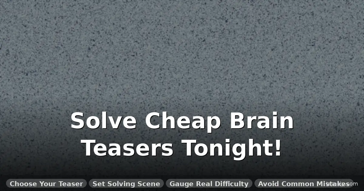 best brain teaser toys under 20 guide by Tea Sip