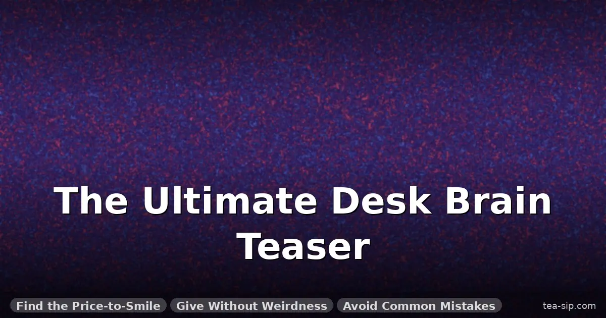 brain teaser gift for coworker guide by Tea Sip