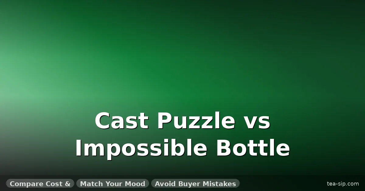 cast puzzle vs impossible bottle guide by Tea Sip