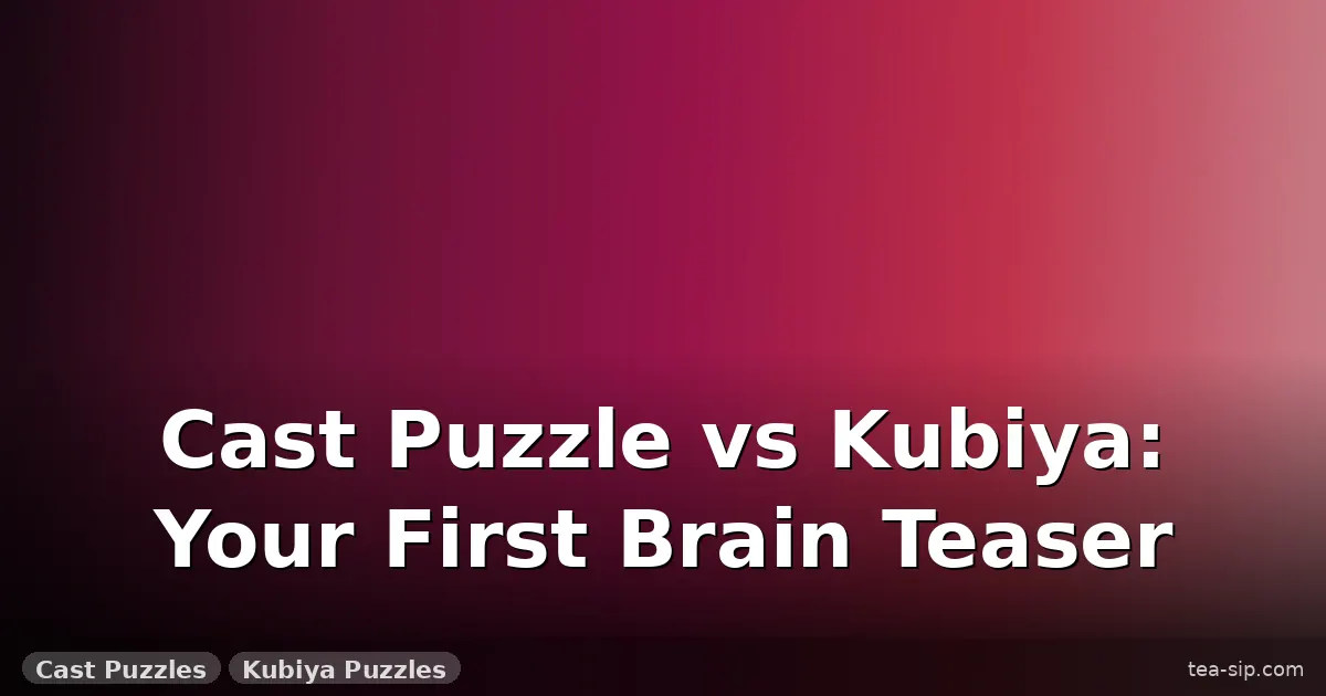 cast puzzle vs kubiya puzzles guide by Tea Sip