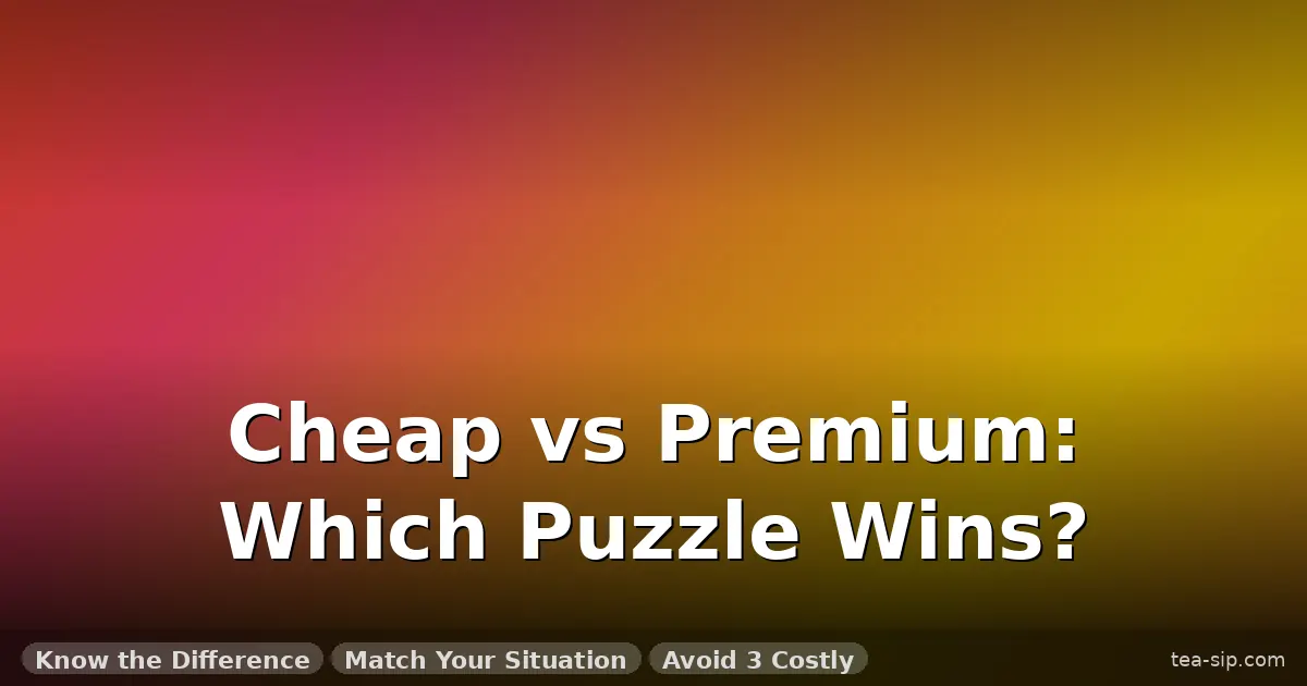 cheap metal puzzles vs premium guide by Tea Sip