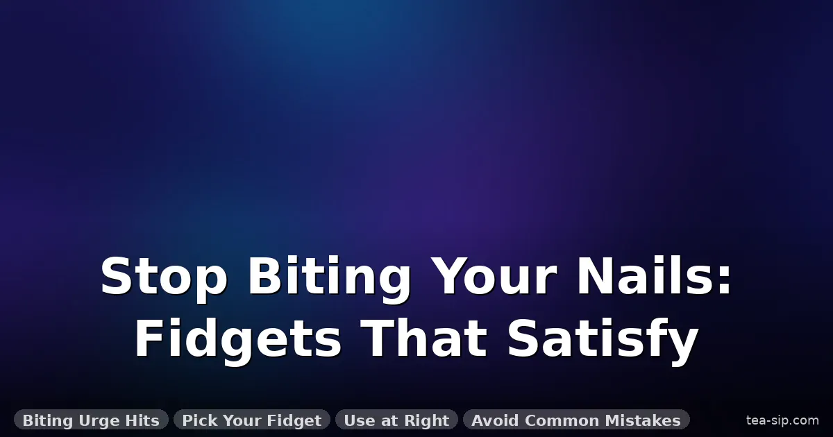 fidget toys for nail biters guide by Tea Sip
