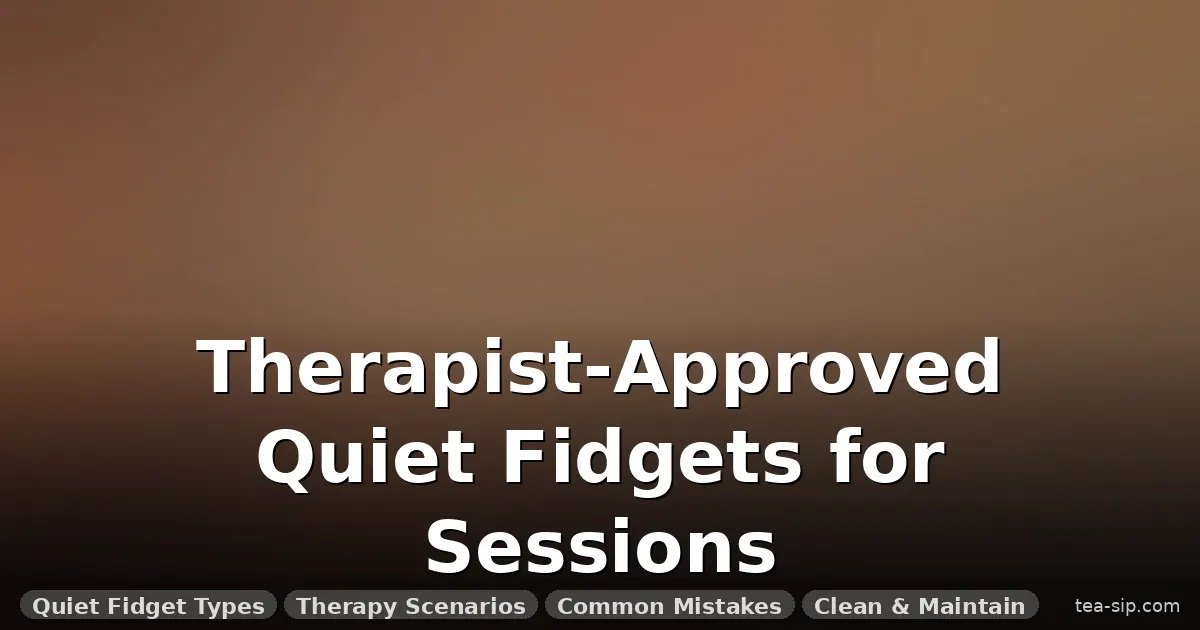 fidget toys for therapy sessions guide by Tea Sip