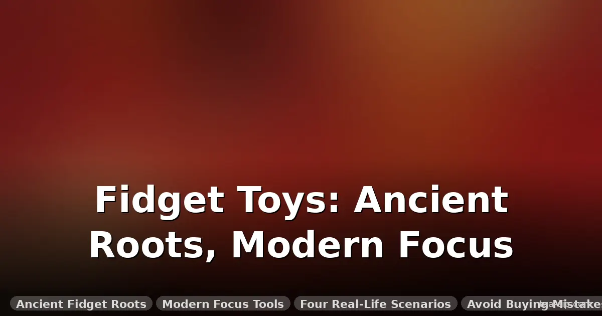history of fidget toys guide by Tea Sip