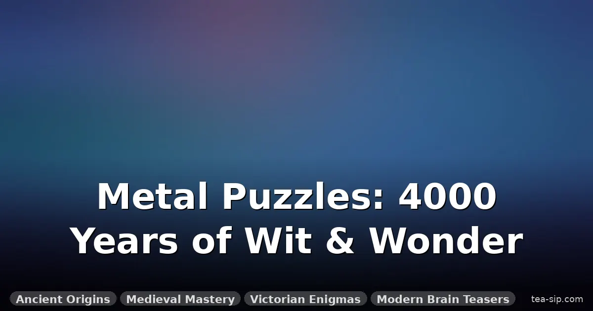 history of metal puzzles guide by Tea Sip