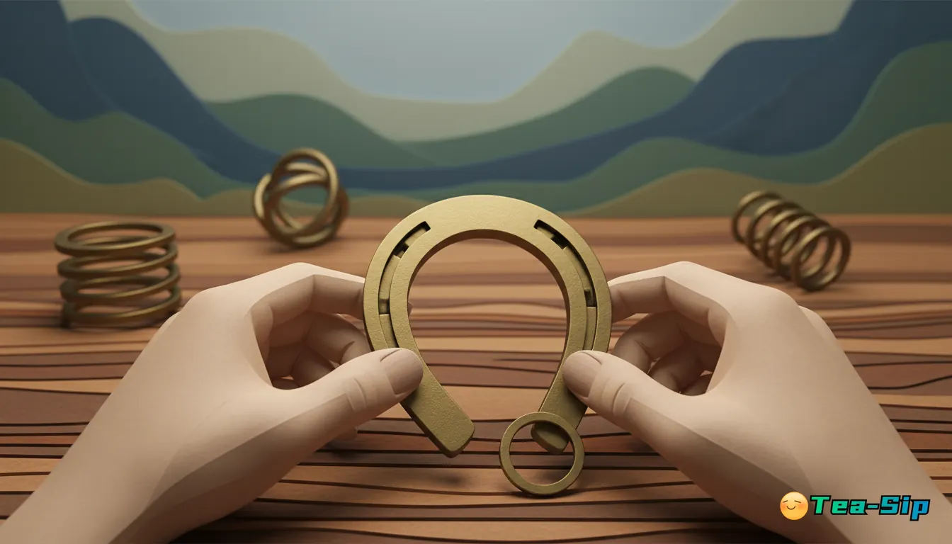 horseshoe disentanglement metal puzzle guide by Tea Sip