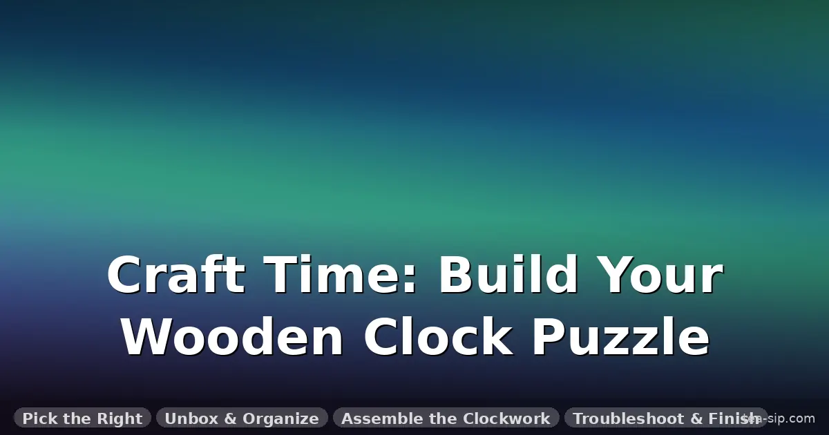 how to build wooden clock puzzle guide by Tea Sip