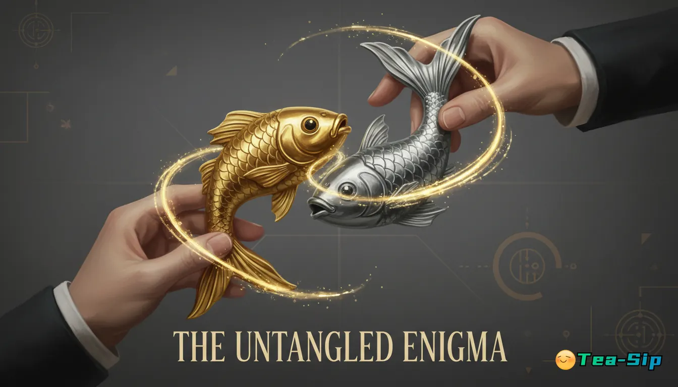 how to disentangle gold silver double fish puzzle guide by Tea Sip