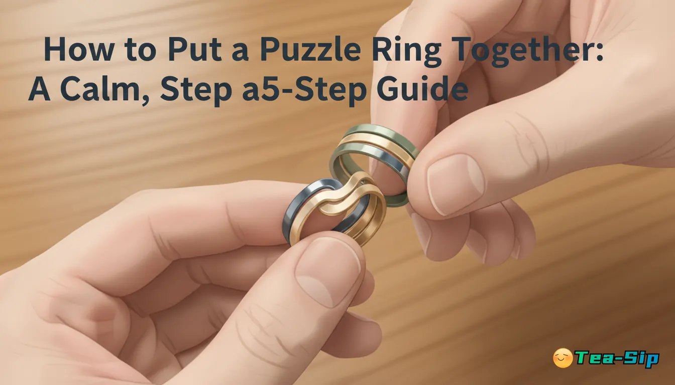 how to put a puzzle ring together — curated guide by Tea Sip