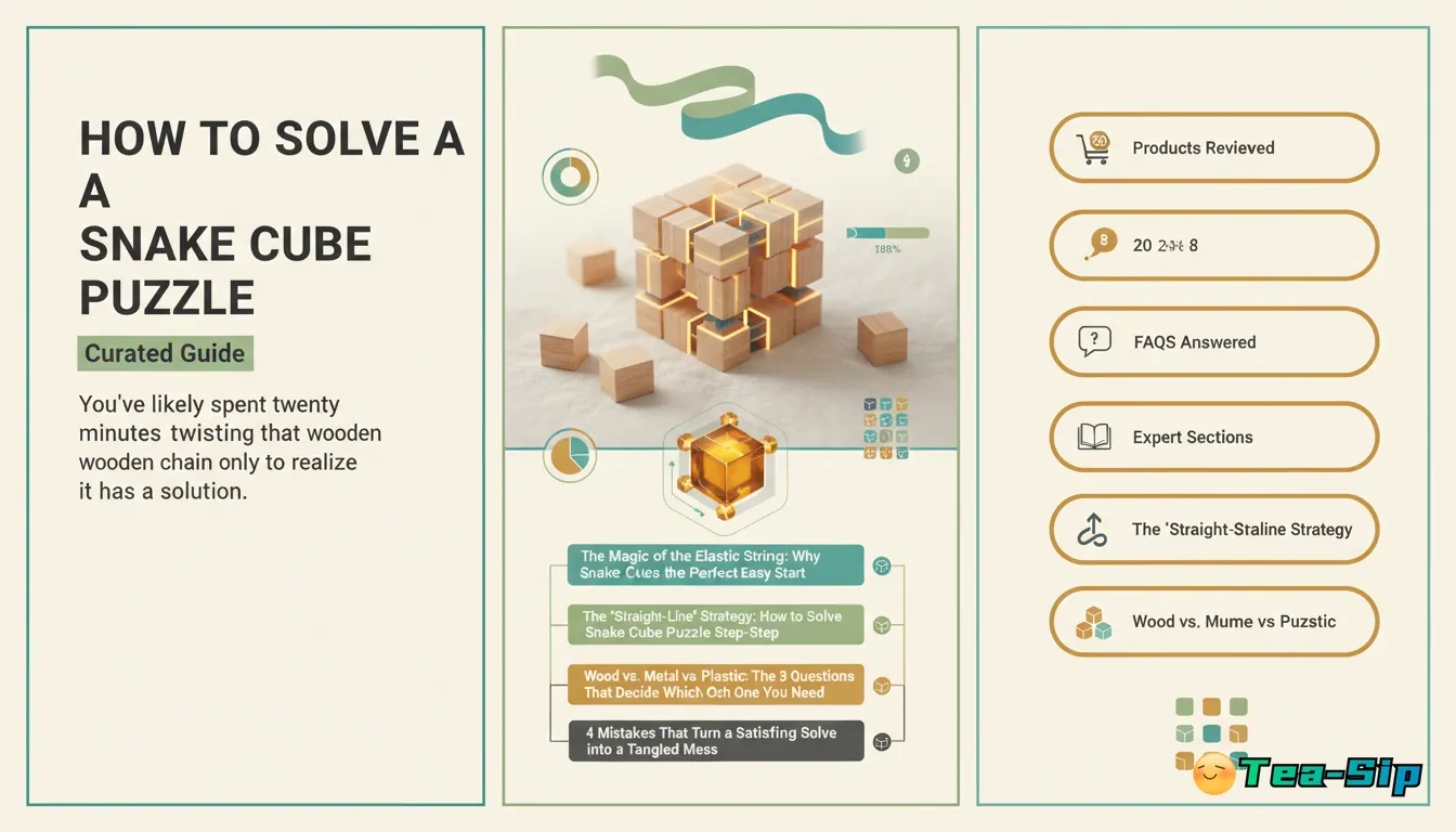 how to solve a snake cube puzzle — curated guide by Tea Sip