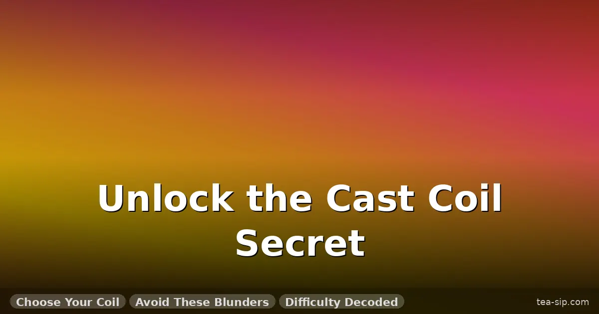 how to solve cast coil puzzle guide by Tea Sip