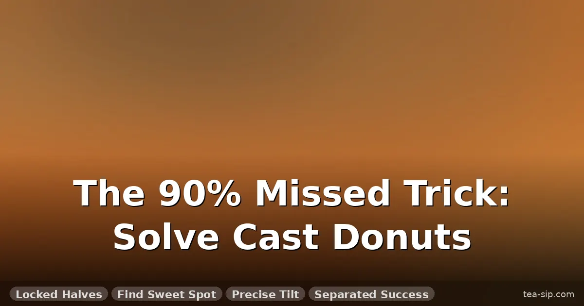 how to solve cast donuts puzzle guide by Tea Sip