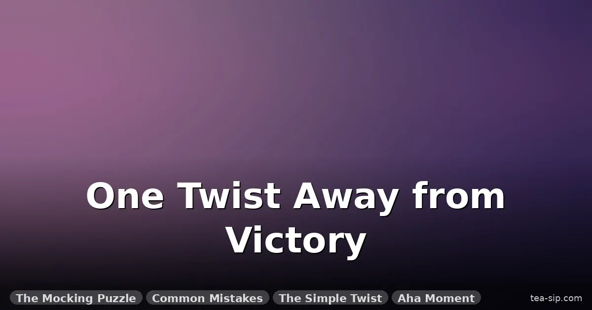 how to solve nail puzzle guide by Tea Sip