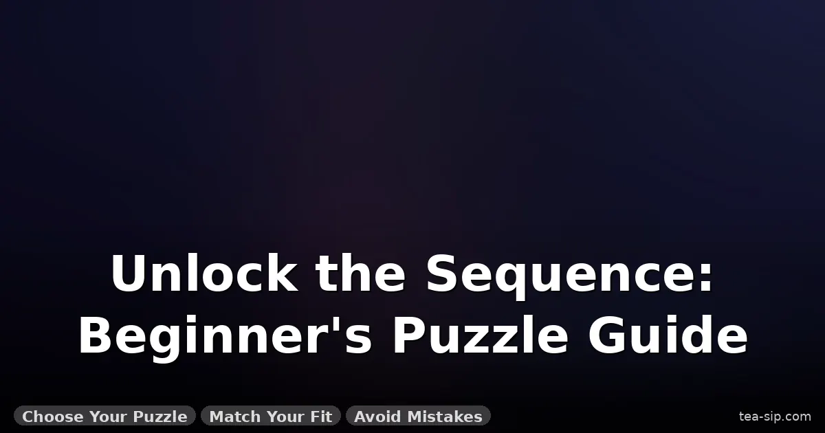 how to solve sequential discovery puzzle guide by Tea Sip