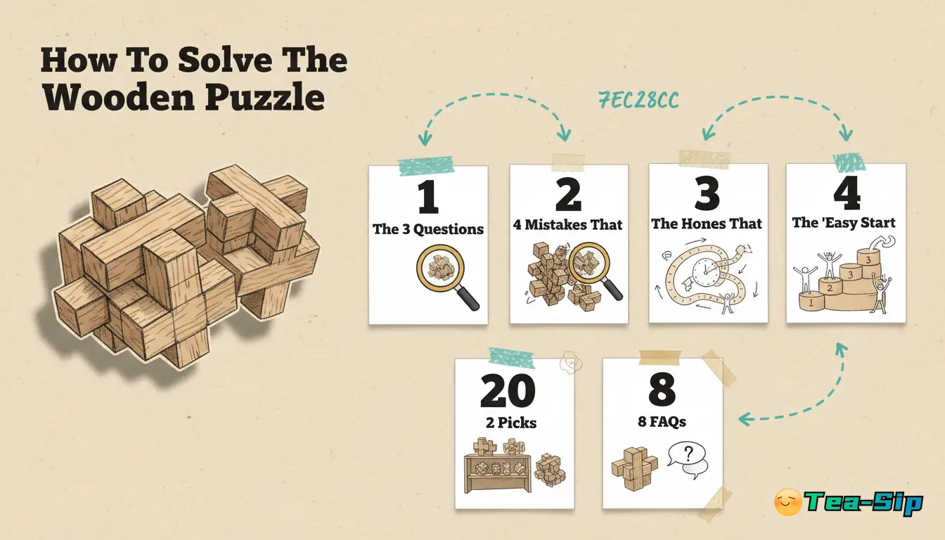how to solve the wooden puzzle — curated guide by Tea Sip