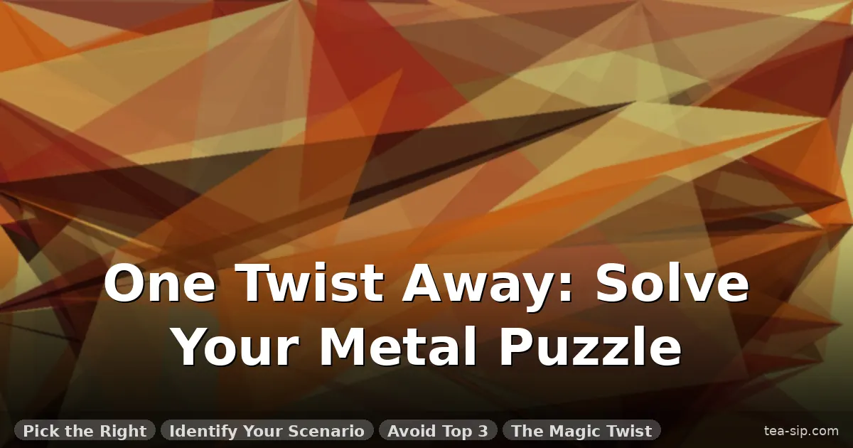how to solve two piece metal puzzle guide by Tea Sip