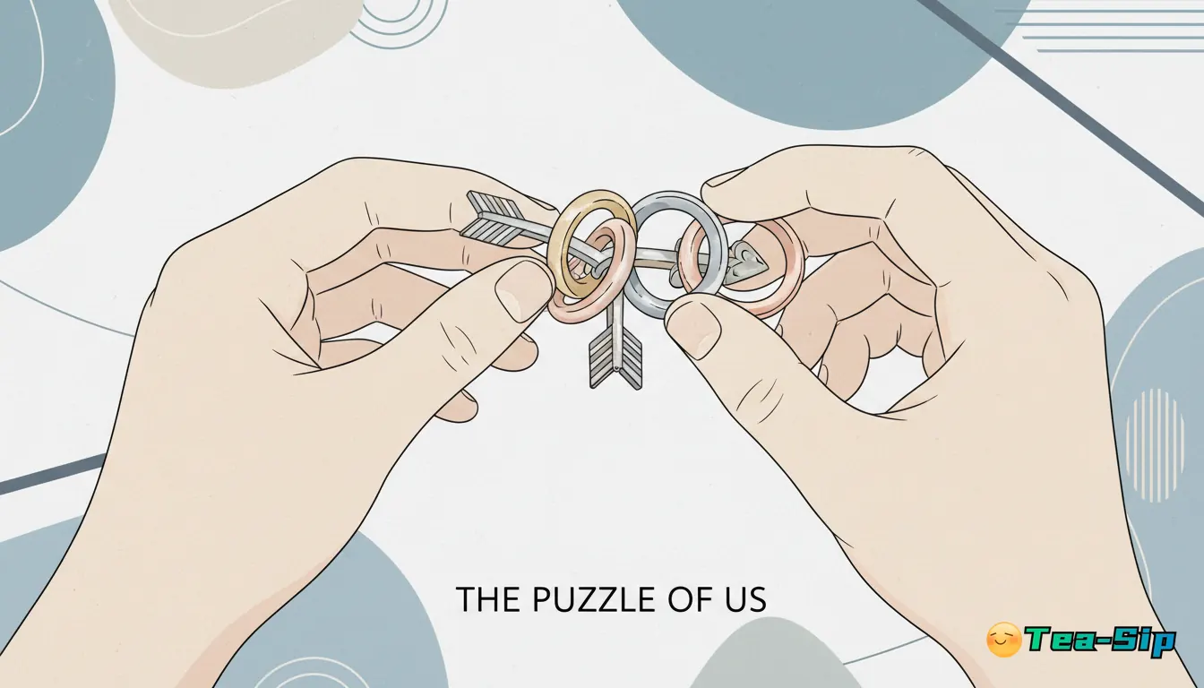 interlocking ring puzzle metal guide by Tea Sip