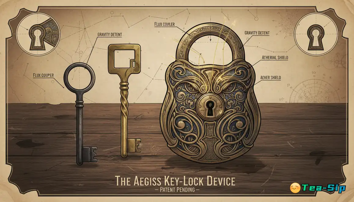 key lock metal puzzle two keys guide by Tea Sip