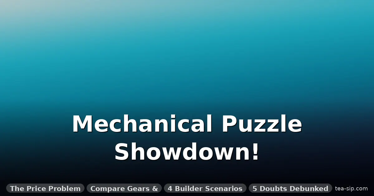 lego technic vs wooden mechanical puzzles guide by Tea Sip