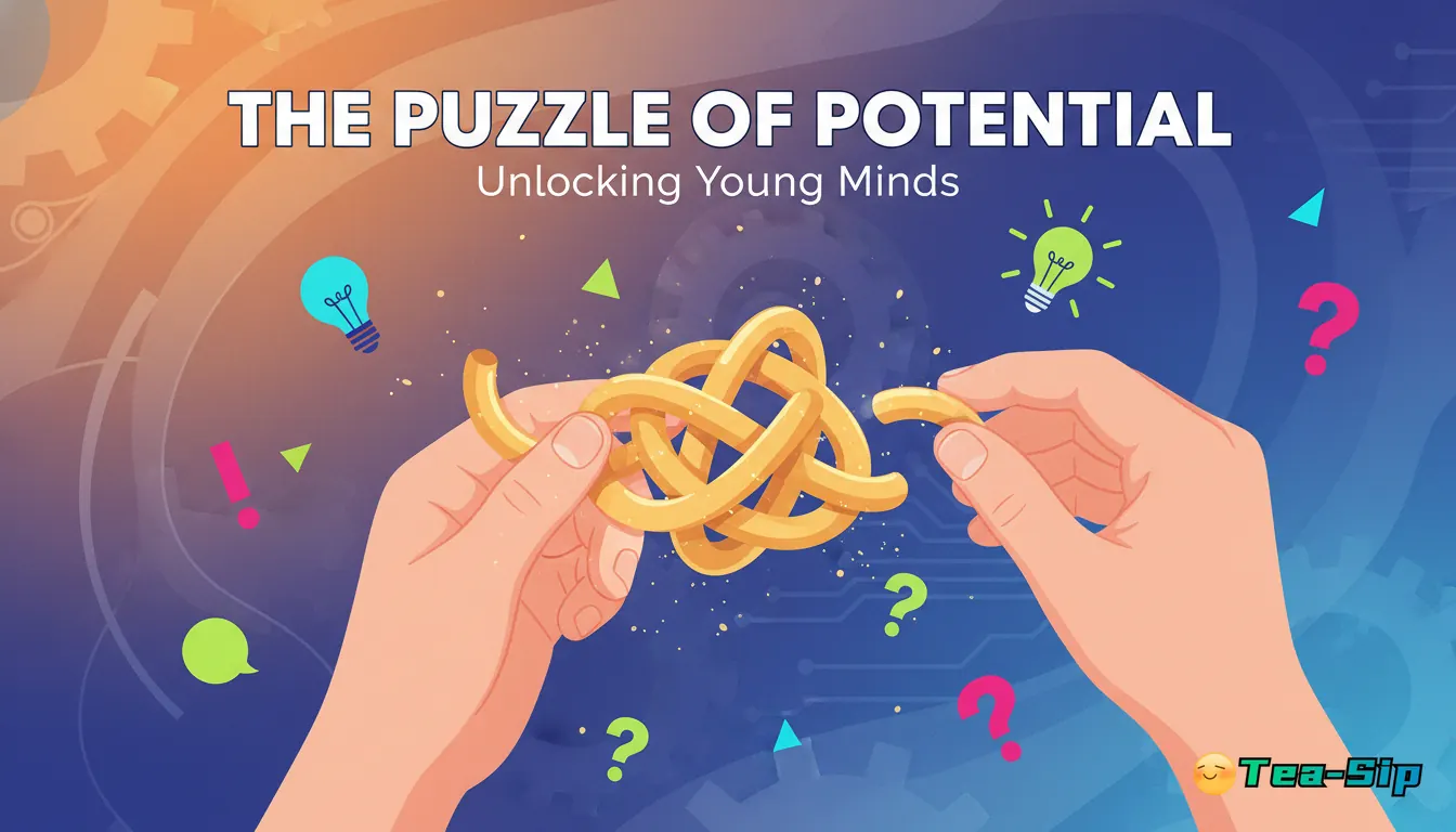 metal brain teaser set with pouch guide by Tea Sip