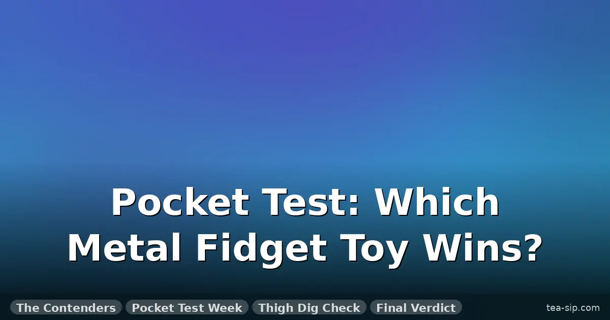 metal fidget toy edc pocket test guide by Tea Sip