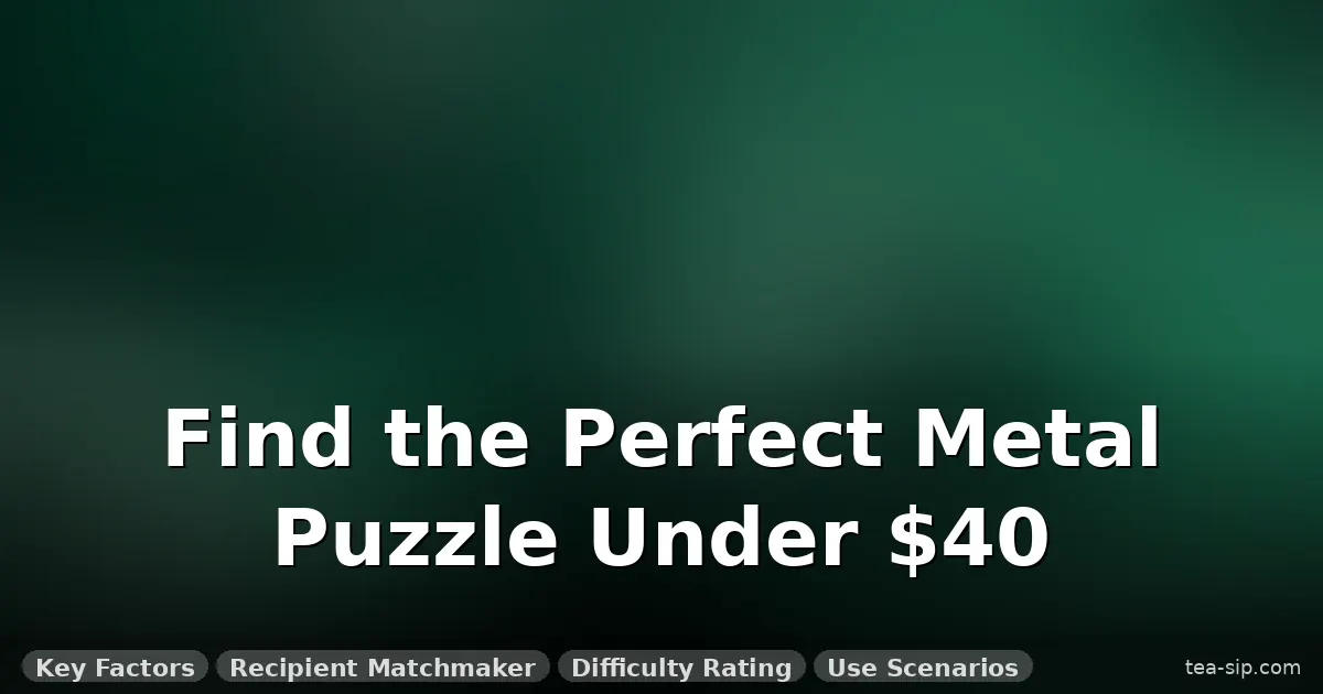metal puzzle christmas gift guide guide by Tea Sip