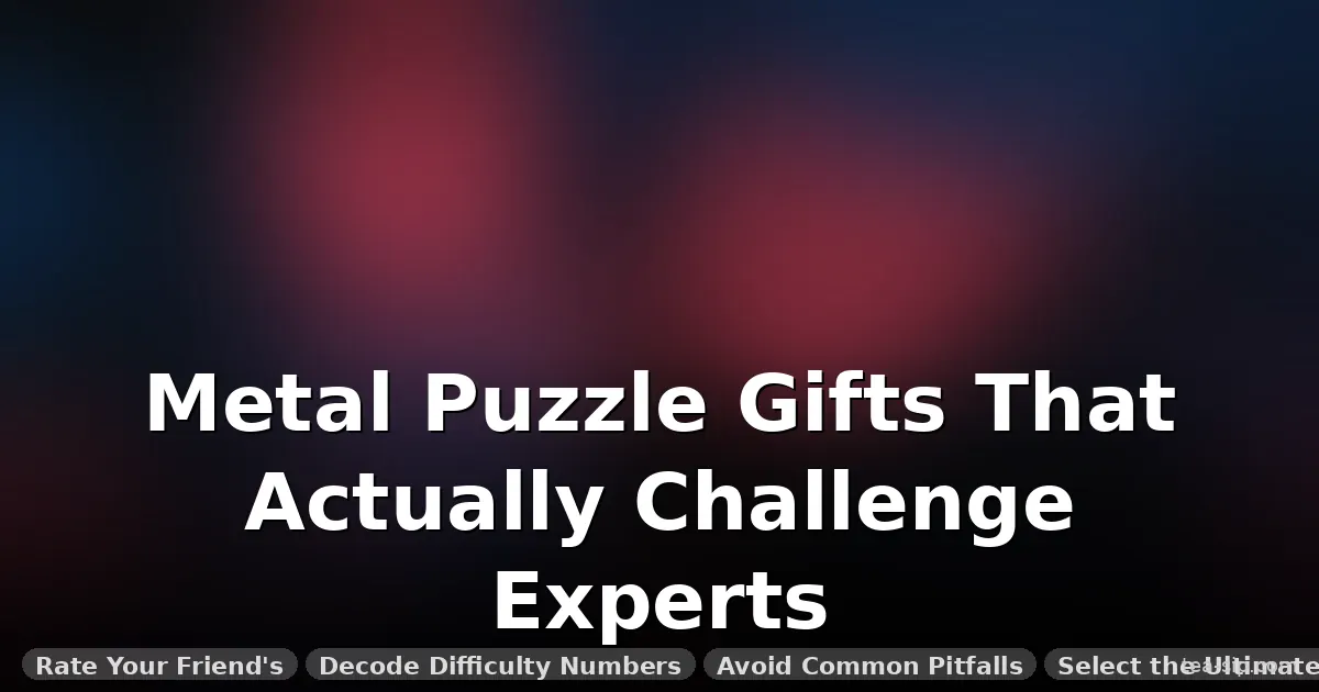 metal puzzle gift for puzzle lover guide by Tea Sip