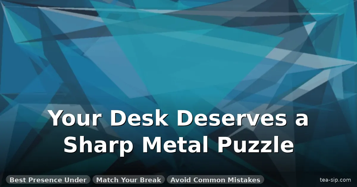 metal puzzles for office desk guide by Tea Sip
