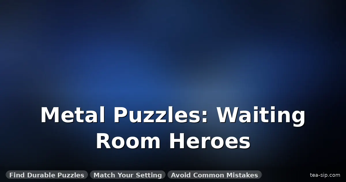 metal puzzles for waiting rooms guide by Tea Sip