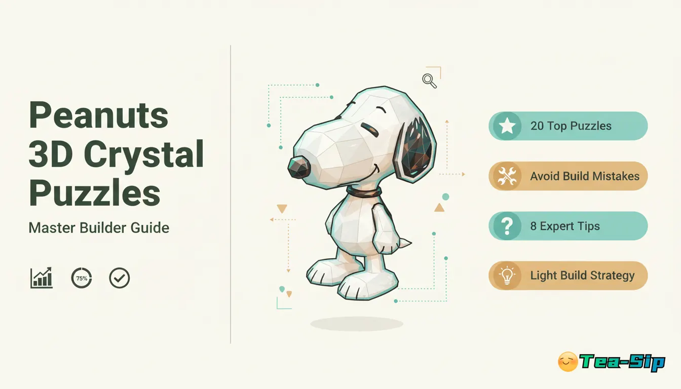 peanuts 3d crystal puzzle — curated guide by Tea Sip