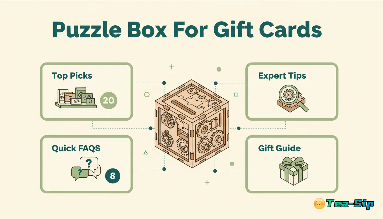 puzzle box for gift cards — curated guide by Tea Sip