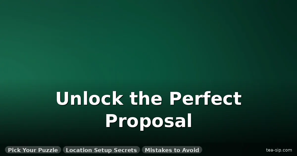 puzzle box proposal idea guide by Tea Sip