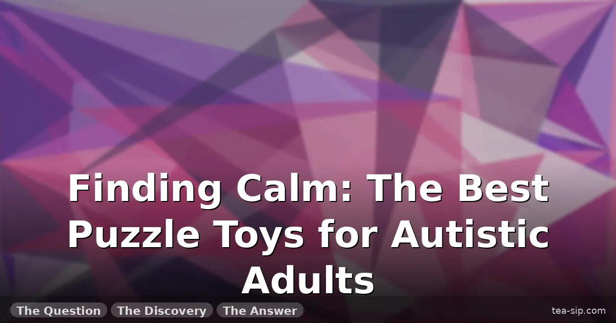 puzzle toys for autistic adults guide by Tea Sip