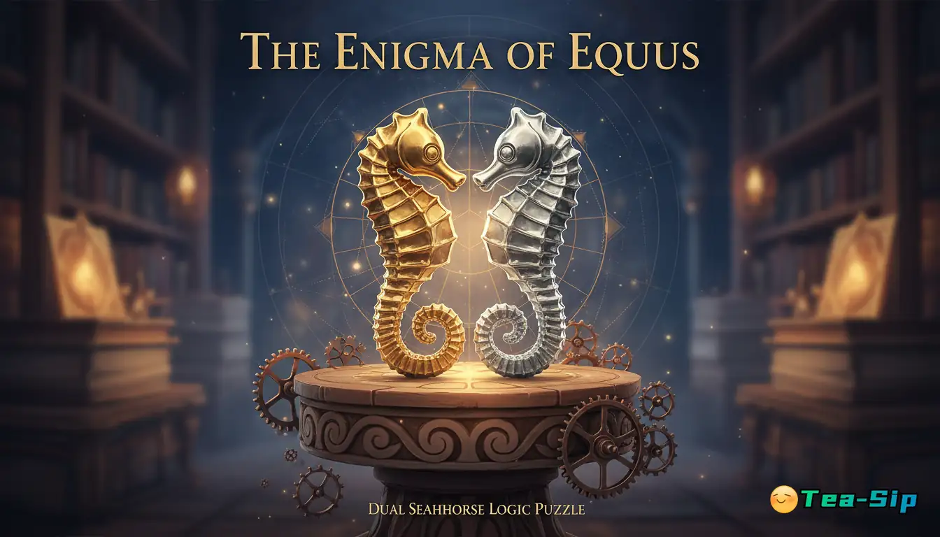 seahorse brain teaser dual gold silver guide by Tea Sip