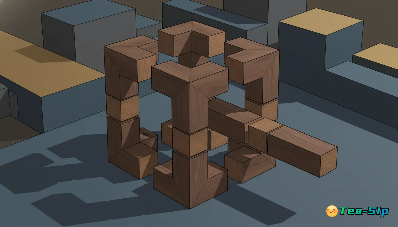 six piece burr puzzle — curated guide by Tea Sip