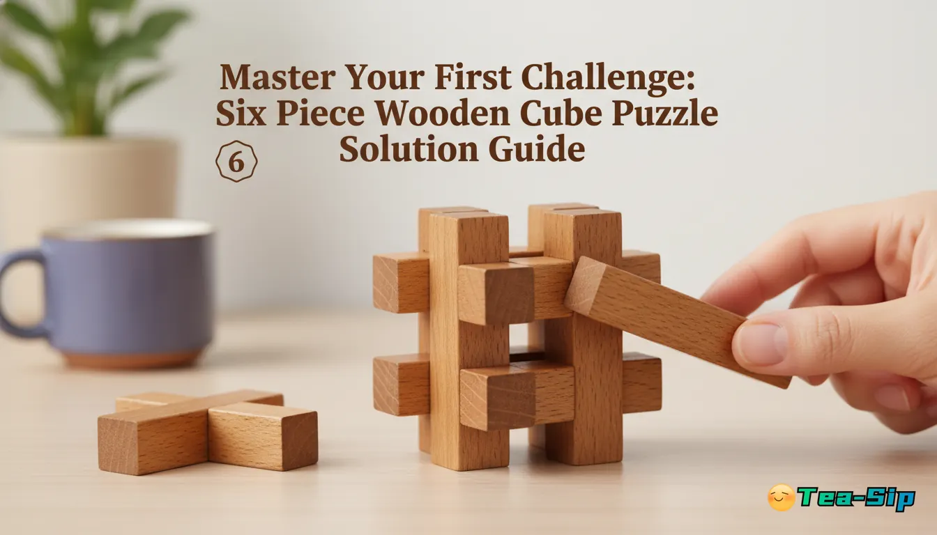 six piece wooden cube puzzle solution — curated guide by Tea Sip