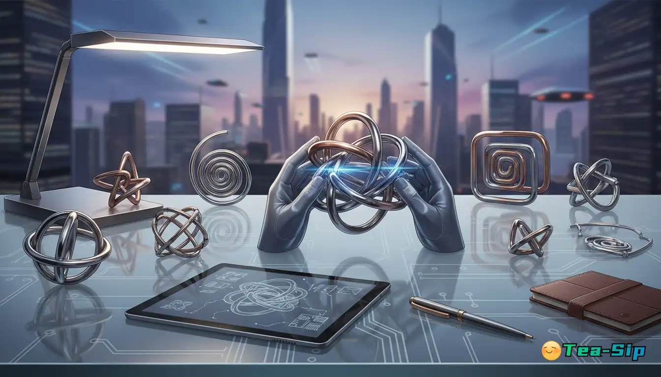 wire puzzle disentanglement set guide by Tea Sip