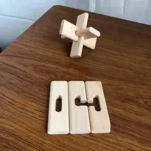 Big Three-Link Wooden Puzzle
