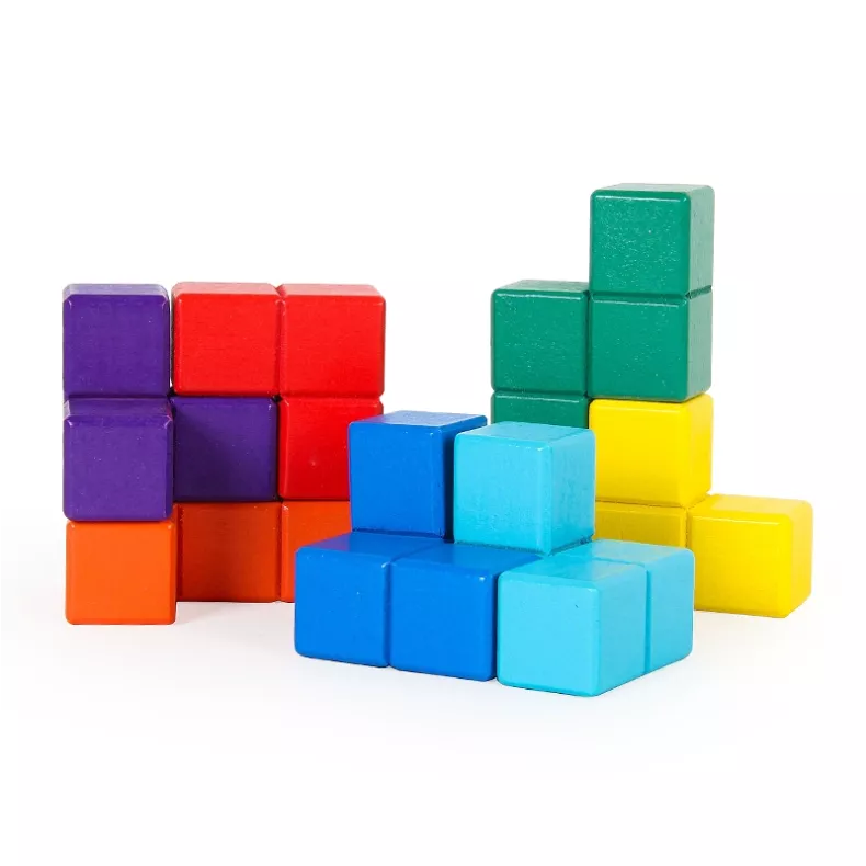 7 Color Soma Cube Puzzle 1 7 Color Soma Cube Puzzle1