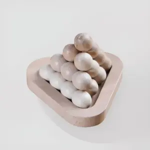 Wooden Bead Pyramid