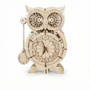 3D Zodiac Owl Mechanical Clock Puzzle
