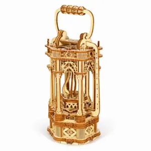 Light-Up Gothic Wooden Lantern 3D Puzzle