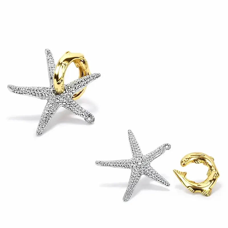 Metal Starfish Puzzle Ring1
