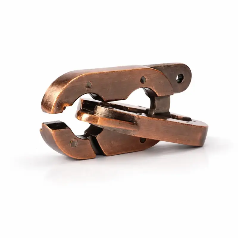 Antique Bronze Metal Keyring Puzzle3