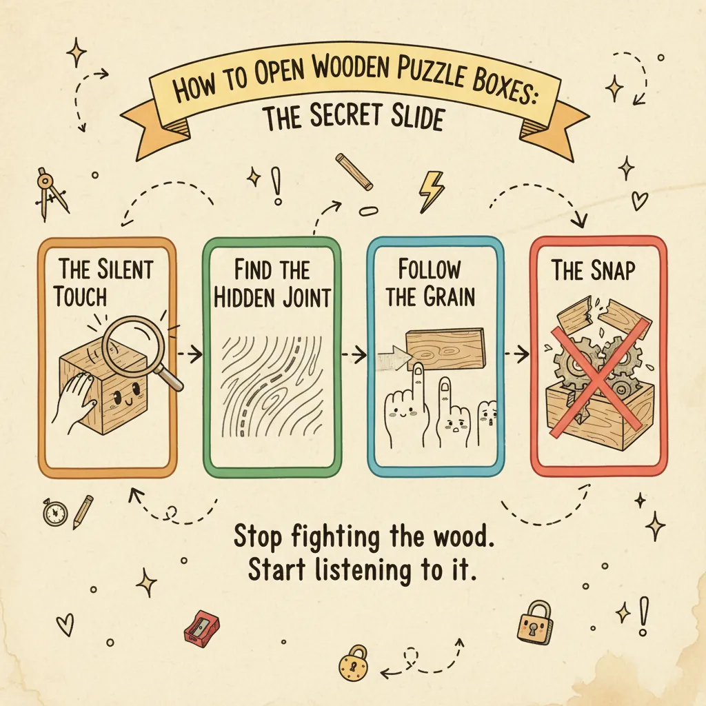 How to Open a Trick Wooden Puzzle Box Without Breaking It