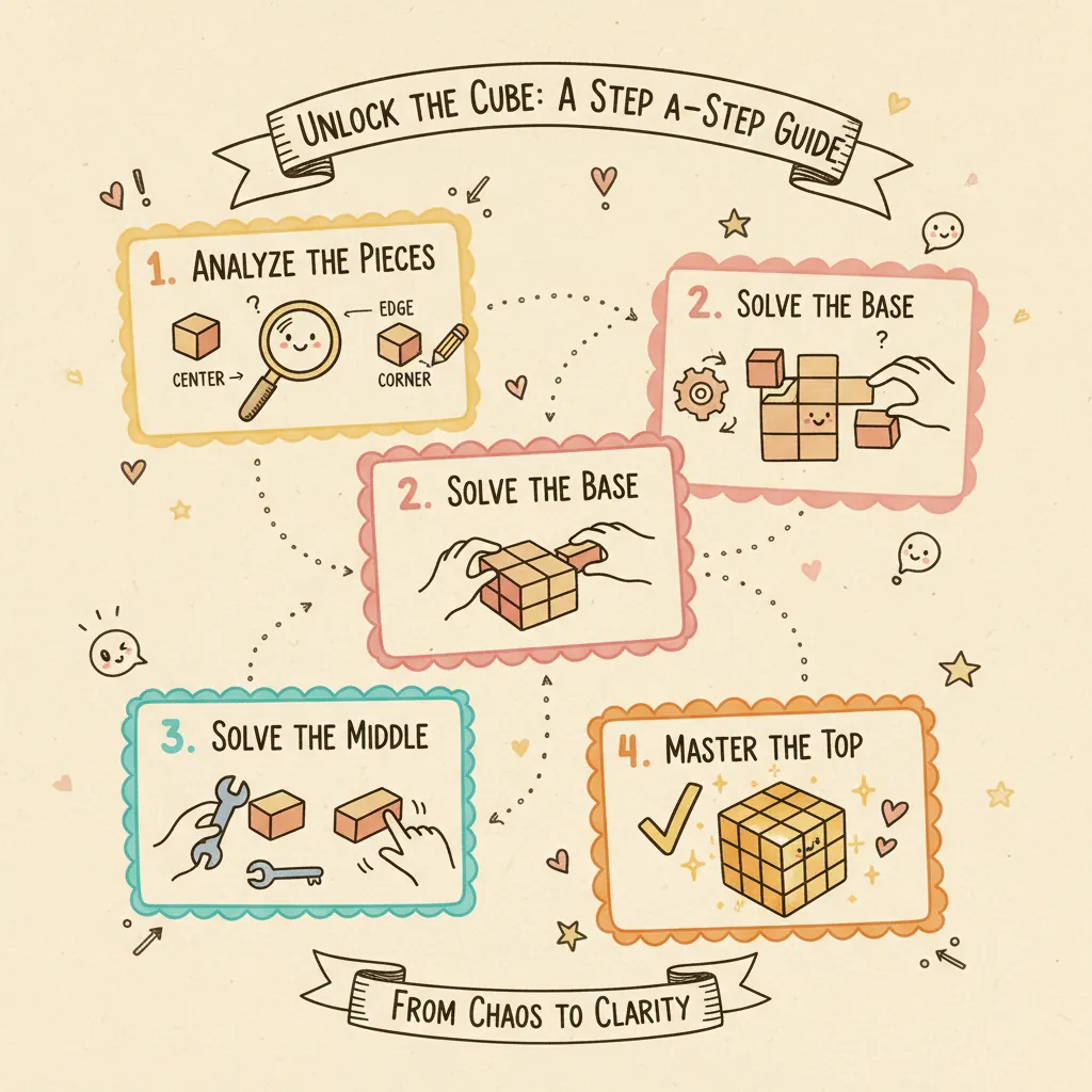 How to Solve a Puzzle Cube Without Losing Your Mind